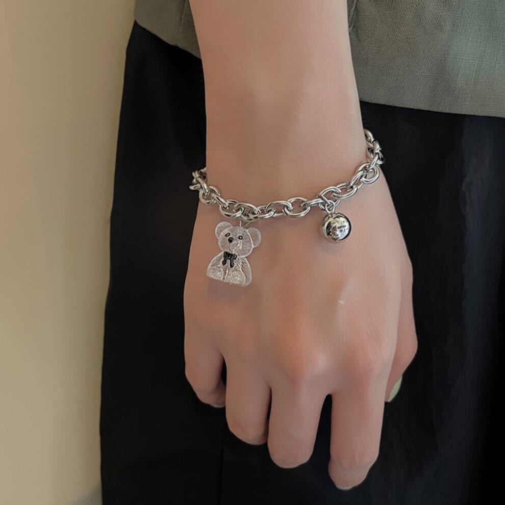 Bear Silver Bracelet