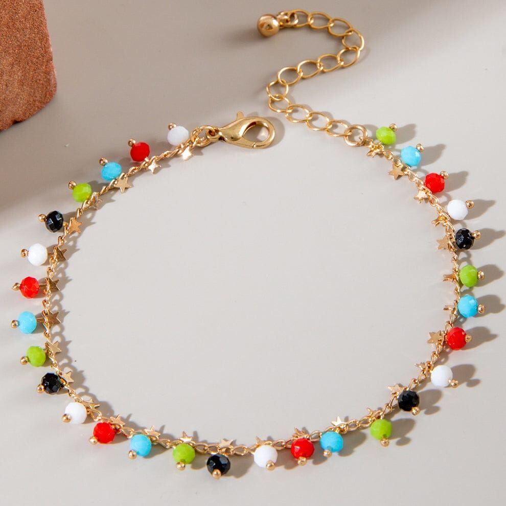 Multi Beads Gold Bracelet