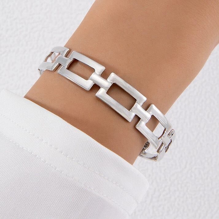 Luxury Silver Bangle Bracelet