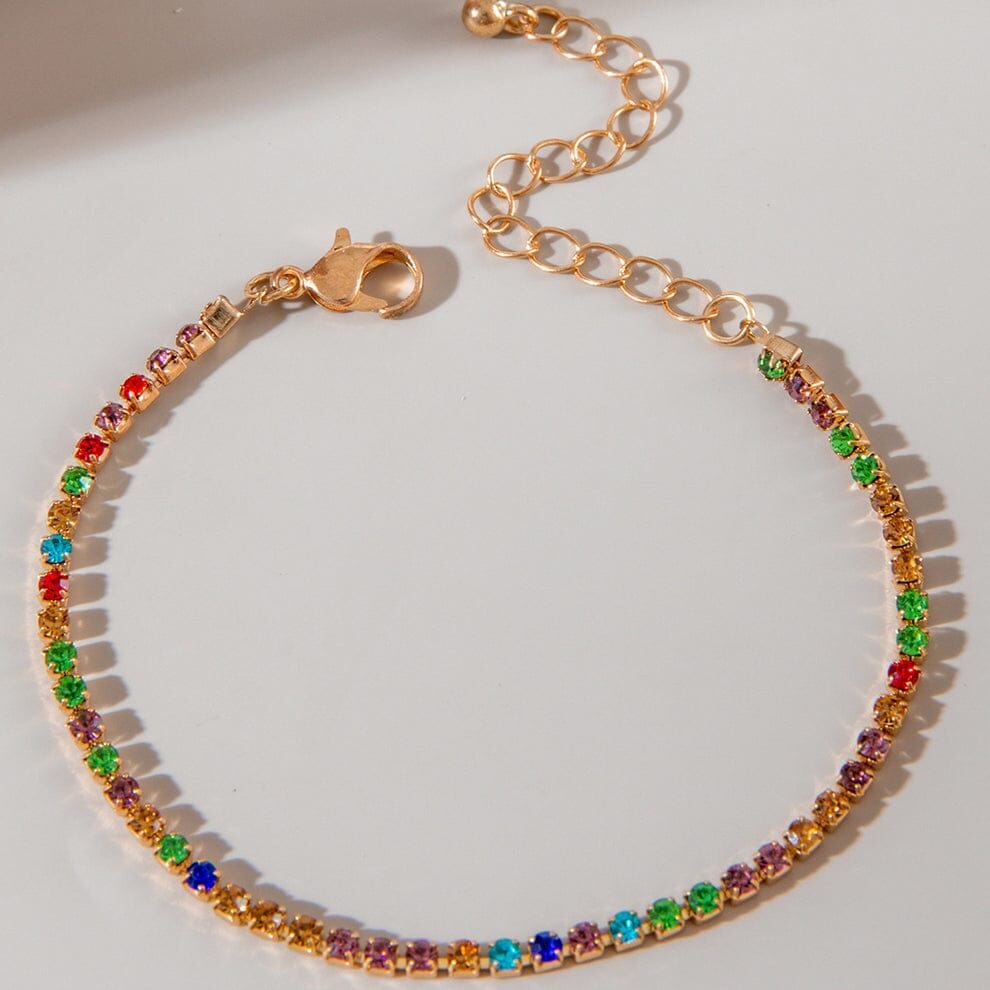 Multi Diamonds Gold Bracelet