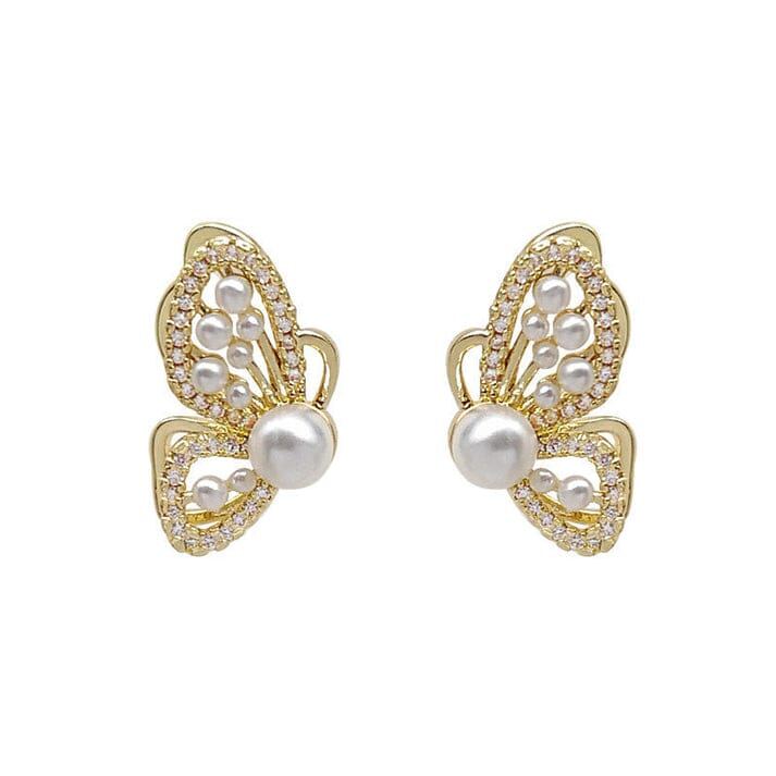 Pearly Butterfly Earring