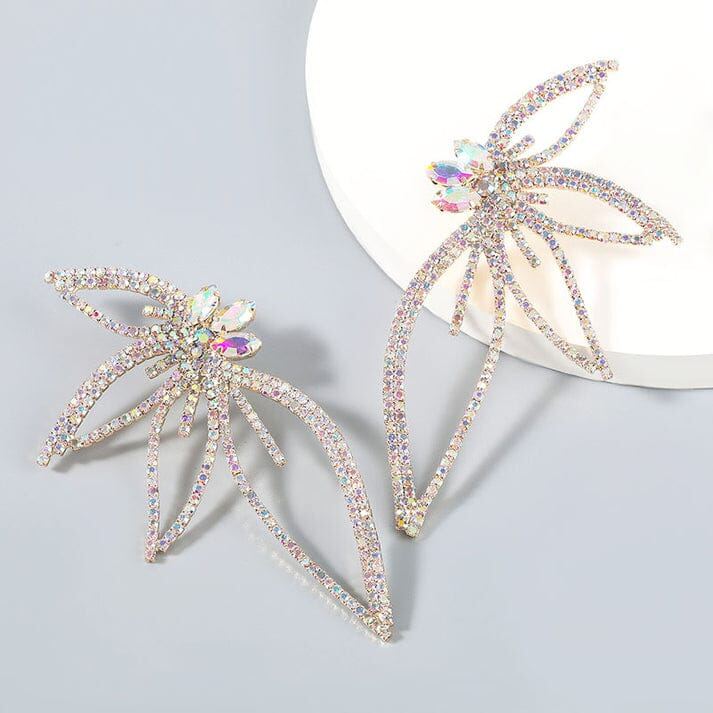Gold Diamond Butterfly Earring