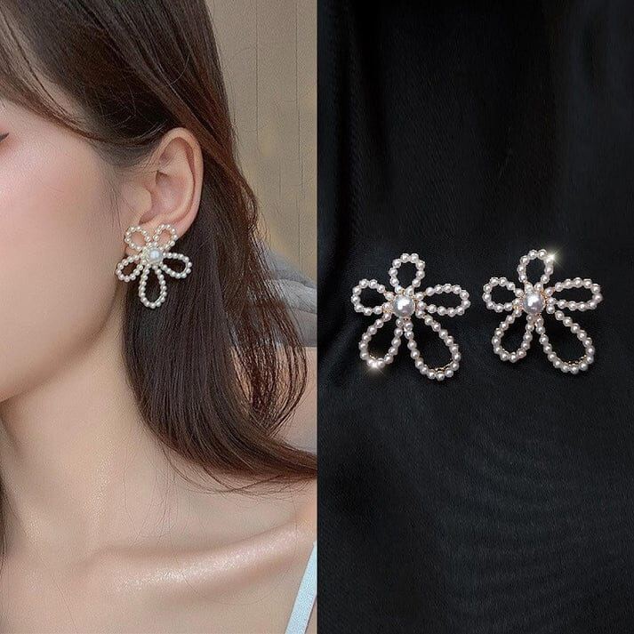 Flower Pearl Earring