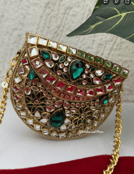 Jeweled Multi-color Clutch