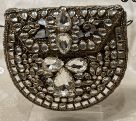 Crystal Kundan Clutch