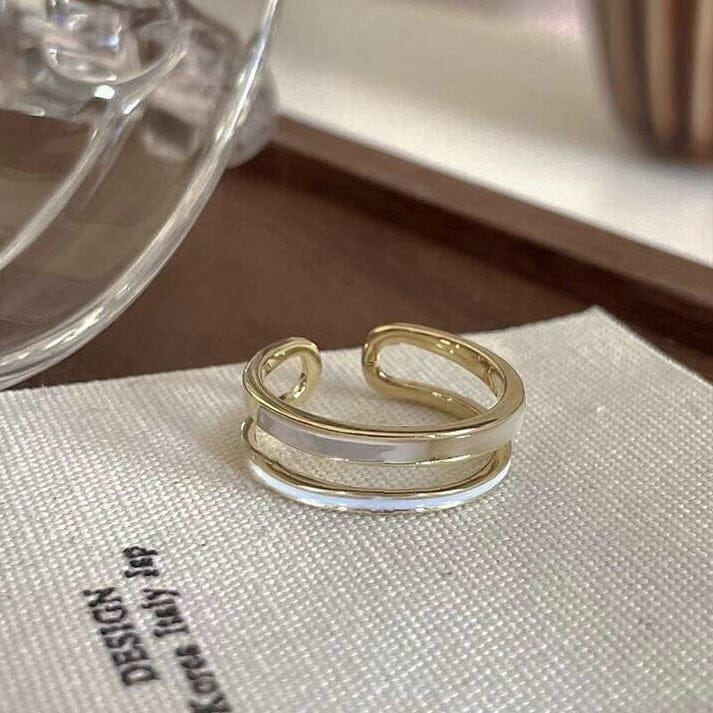 Fancy Enameled Gold Ring