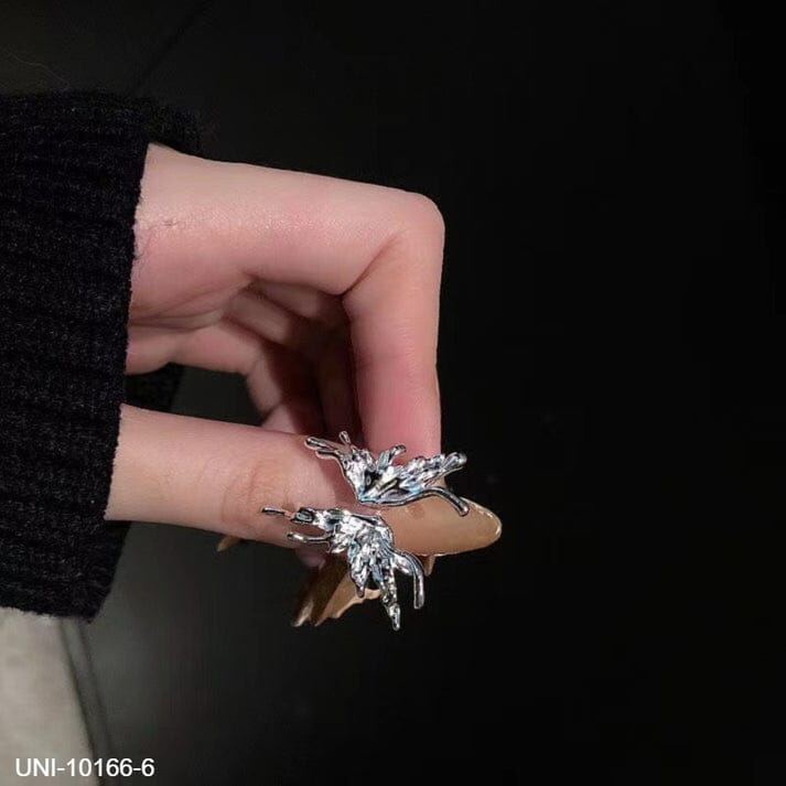 Foil Butterfly Silver Ring