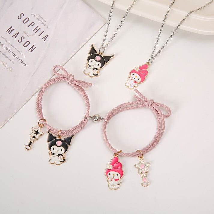 Kuromi & My Melody Style 3 Jewelry Set Of 4